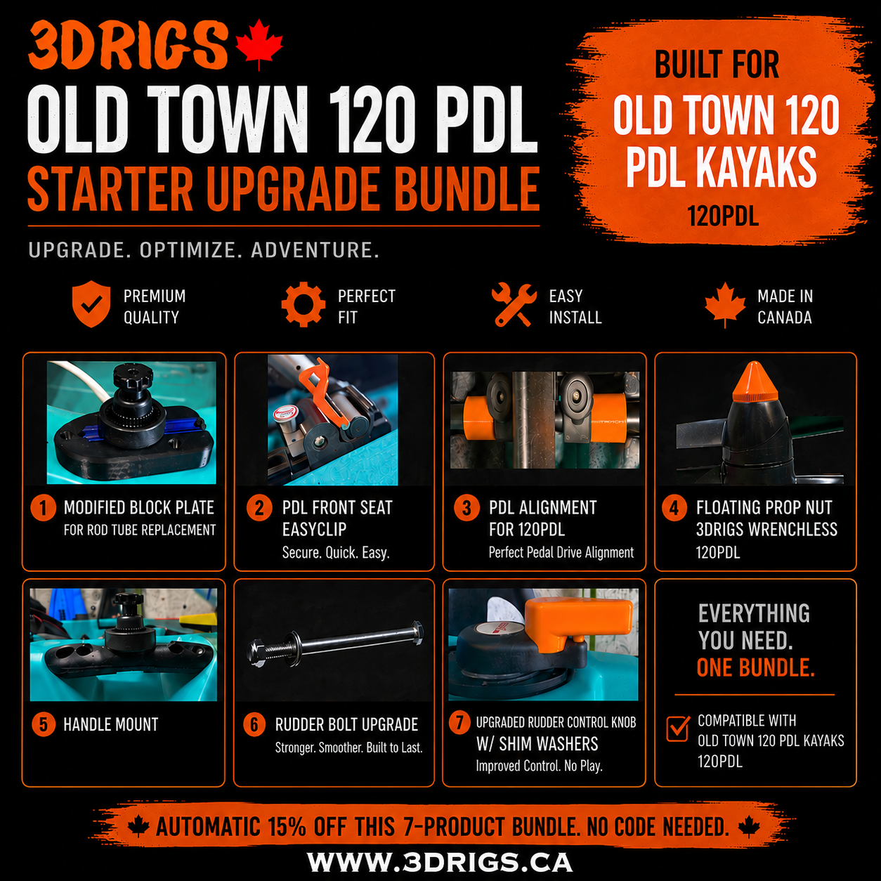 Old Town 120 PDL Starter Upgrade Bundle