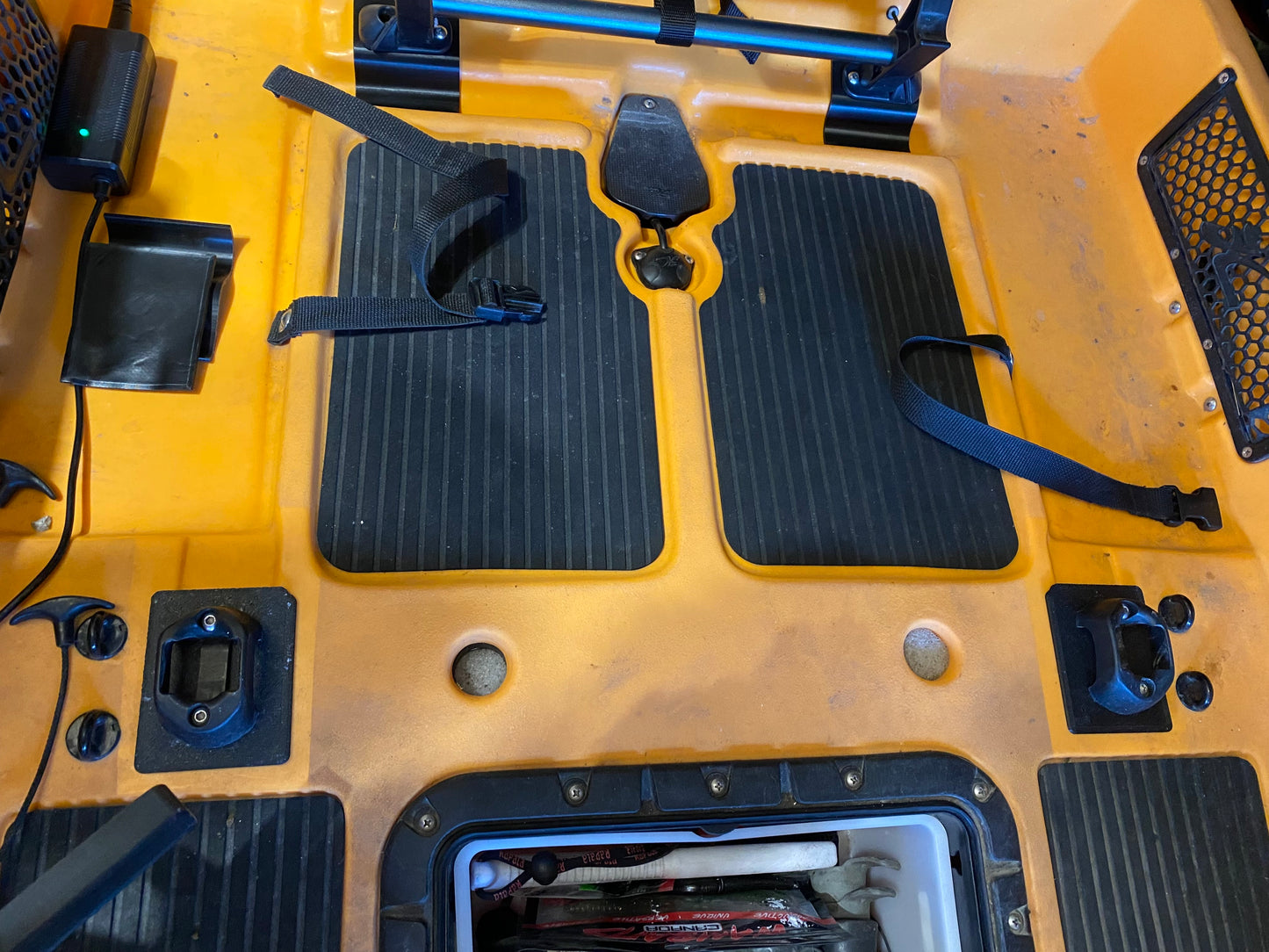 Hobie Pro Angler 14 front and rear back plates